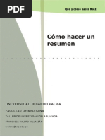 Download Como Hacer Un Resumen by identidadmedicina SN18202561 doc pdf