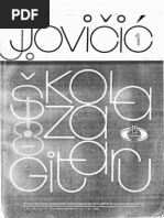 Jovan Jovicic - Skola Za Gitaru Dopunjeno Izdanje 01 | PDF