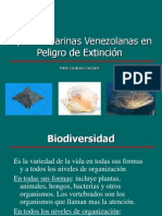 Especies Marinas Venezolanas en Peligro de Extinción PDF
