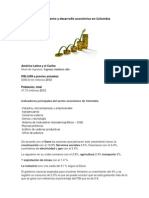 Crecimiento y desarrollo económico en Colombia