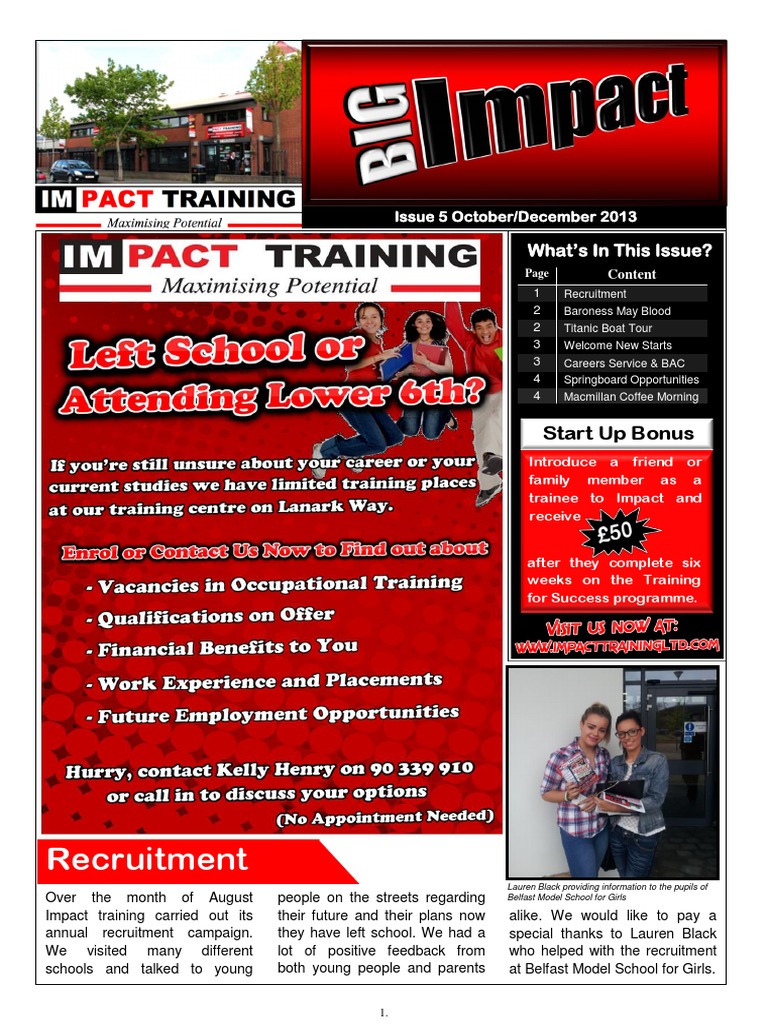 Big Impact Impact Training Magazine Issue 5 October December 2013