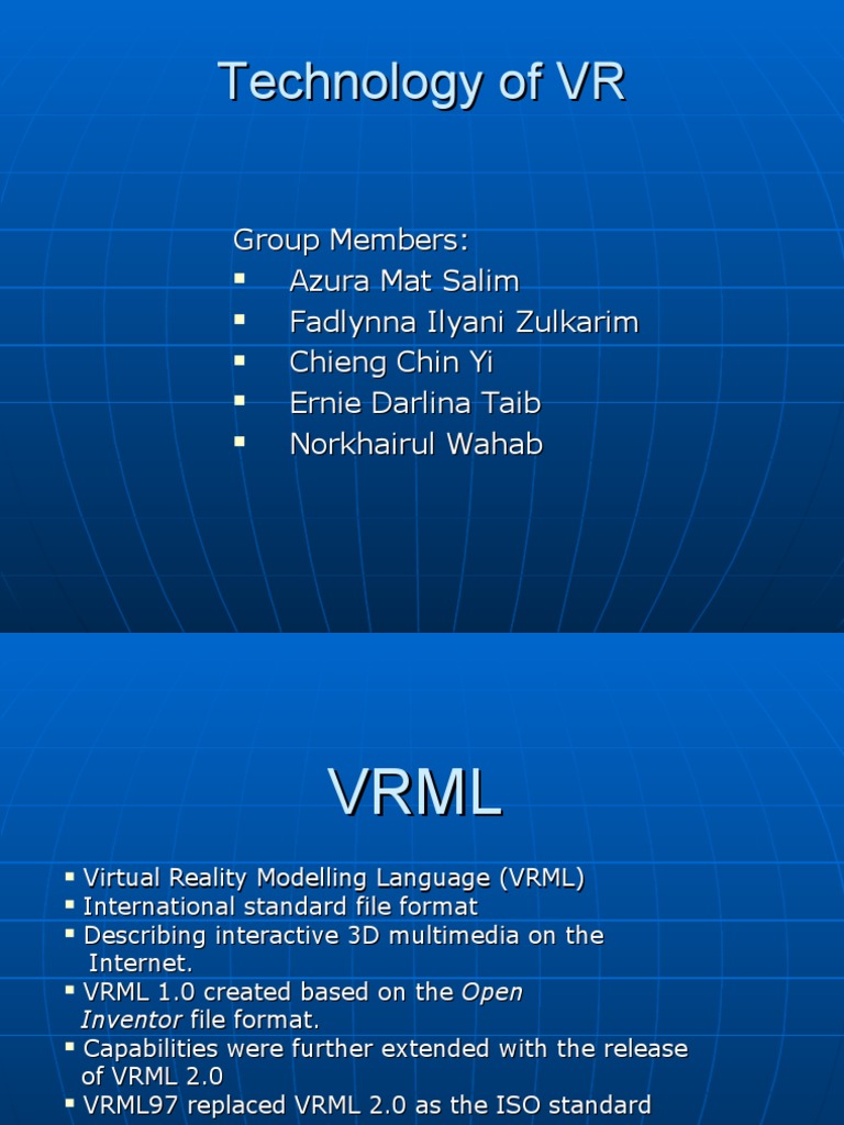 Overview of VRML and Java3D Technologies | PDF | 3 D Computer Graphics ...