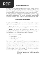 Sujeito Ativo Do IPTU