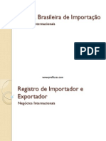 Aula 10 - Política Brasileira de Importação