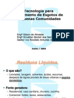 Tecnologias para Tratamento de Esgotos de Pequenas Comunidades12