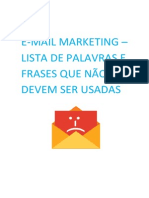 E-Mail Marketing - Lista de Palavras e Frases Que Não Devem Ser Usadas