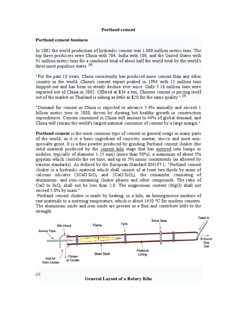 Portland Cement.pdf | Concrete | Cement