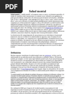 Salud Mental