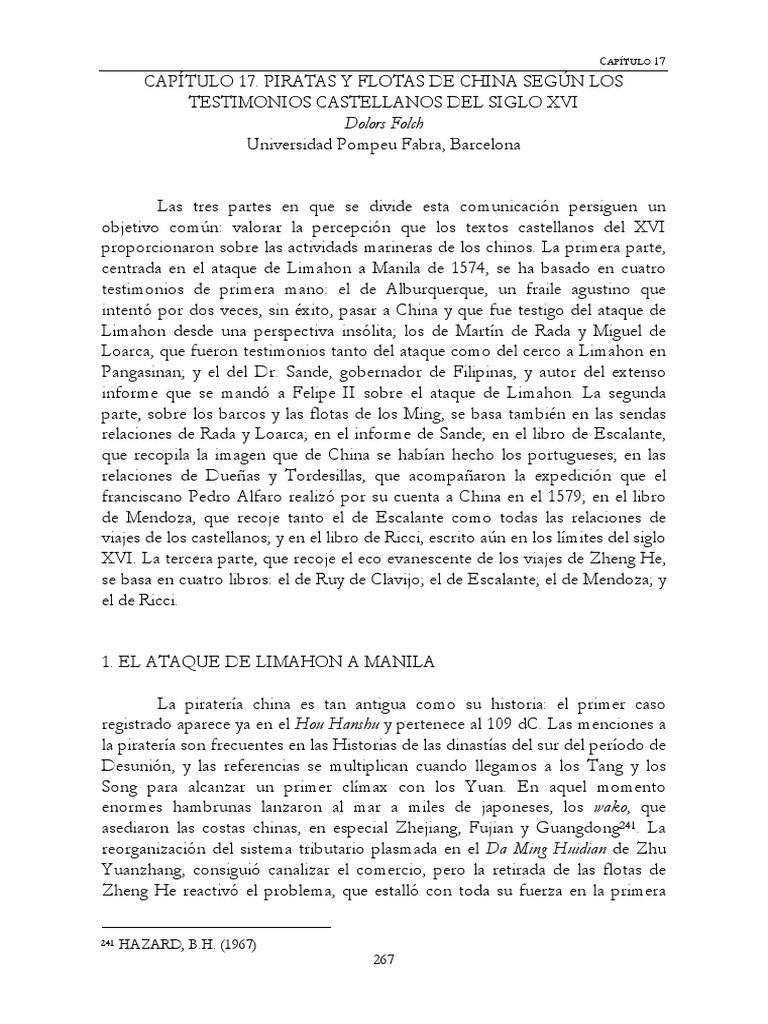 Piratería china en el siglo XVI | PDF | Piratería | Manila