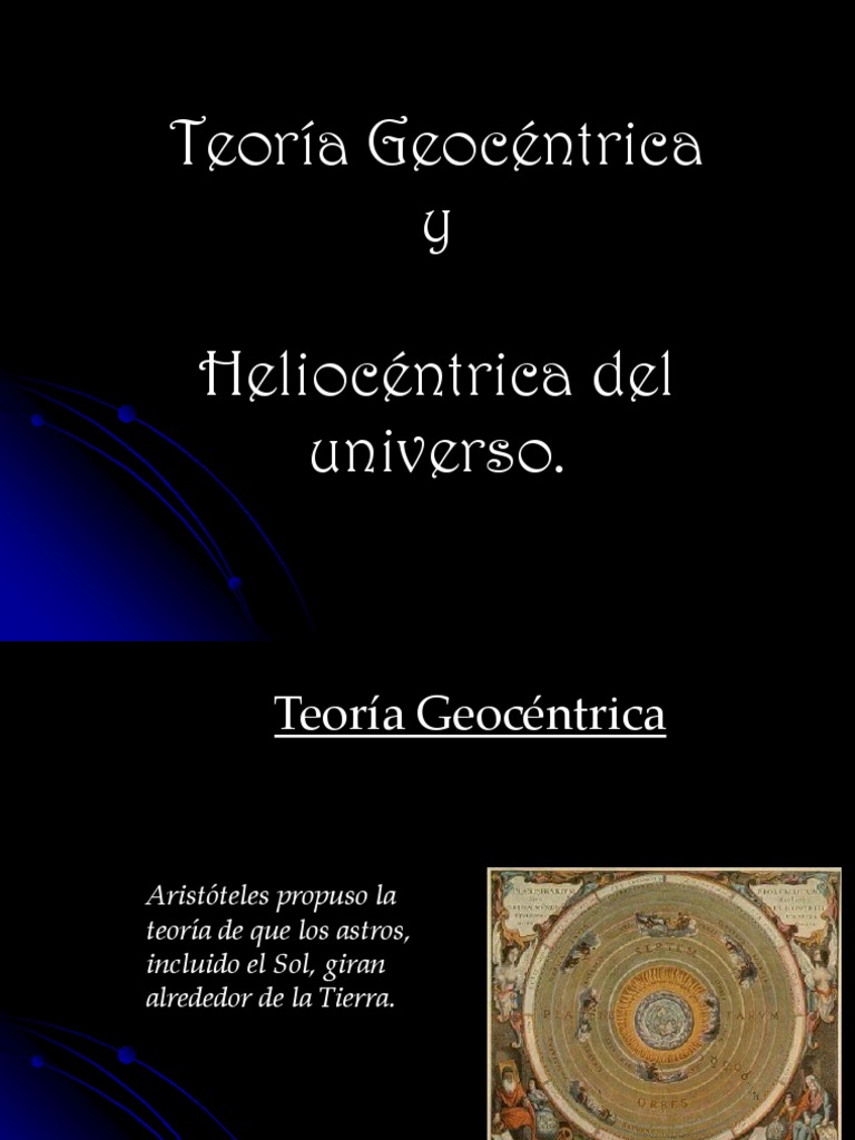 Teoria Helio y Geocentrica Heliocentrismo Nicolás
