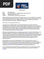 Download MEMO- The Hillary Effect by Correct The Record SN182127143 doc pdf