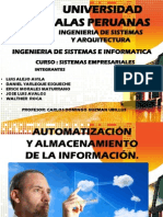 Automatizacion y Almacenamiento