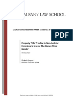 Property Title Trouble in Non Judicial Foreclosure States The Ibanez Time Bomb PDF