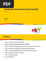 Teradata SQL Performance Tuning Case Study Part I