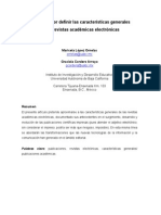 Características Generales Revistas Academicas Electronicas PDF