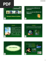 Aulas PARTE 1 - Ciências do Ambiente 2012-2