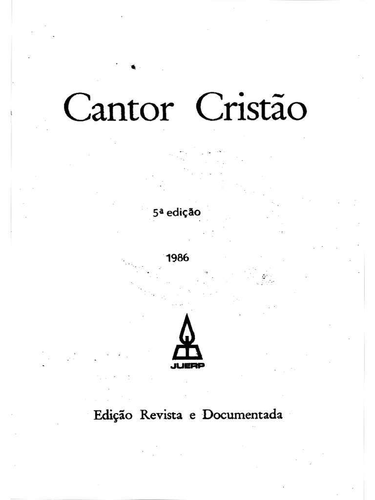 Cantor Cristao Pdf