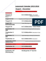 Milford Assessment Calendar 2013-2014