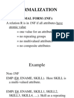 Normalization: First Normal Form (1Nf)