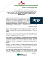 Decreto ANP Loma Santa Maria