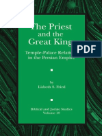 The Priest and The Great King Temple Palace Relations in The Persian Empire PDF
