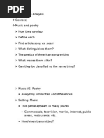 genre analysis draft outline