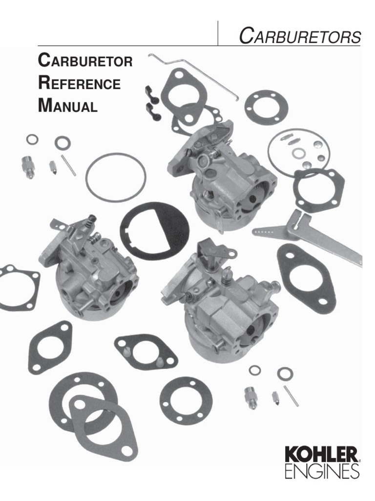 Kohler Carburetor Reference Manual TP2377E PDF Carburetor Throttle