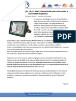 Foco LED GlacialLight, GL-FL30V2 Iluminación para Interiores y Exteriores Mejorada