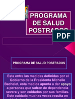 Programa de salud para personas postradas