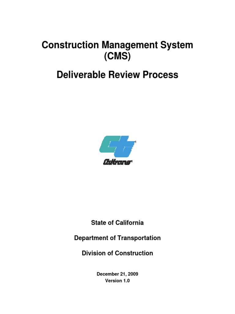CMS Deliverable Review Process Guide | PDF | Business Process | Databases