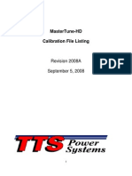 Master Tune File Listing