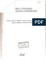 Teoria Literaria y Literatura Comparada Jordi Llovet Editorial Ariel Año 2007 Barcelona