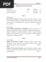 Download EEE-VI-DIGITAL  SIGNAL PROCESSING 10EE64-NOTESpdf by Lakshmi Oruganti SN182243464 doc pdf