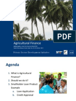 Agricultural Finance @ Pacific Microfinance Week 2013
