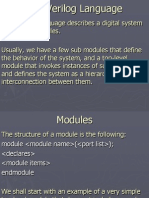 The Verilog Language