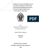 Hubungan perilaku dan kebiasaan keluarga dengan DBD