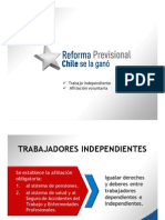 Reforma Previsional - Independientes