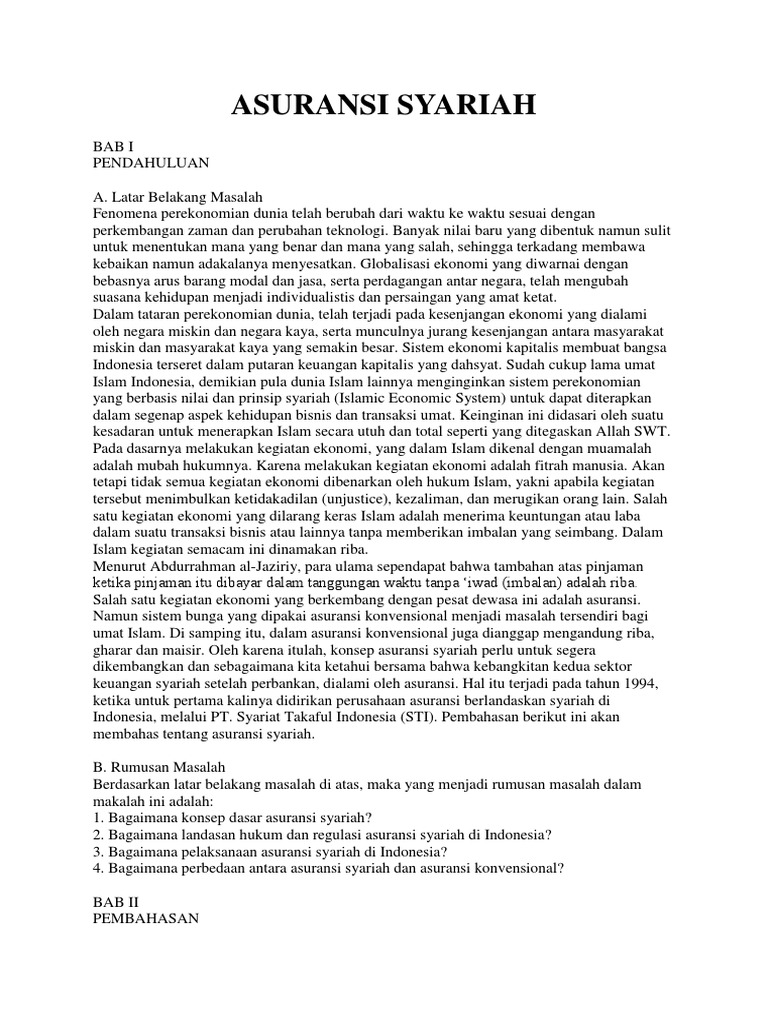 Asuransi Syariah Docx