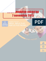 Rapport annuel du Secours catholique du 7 novembre 2013