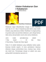 Risiko Penilaian Kebakaran Dan Klasifikasi Kebakaran