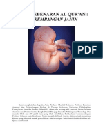 Bukti Kebenaran Al Qur'an Perkembangan Janin PDF