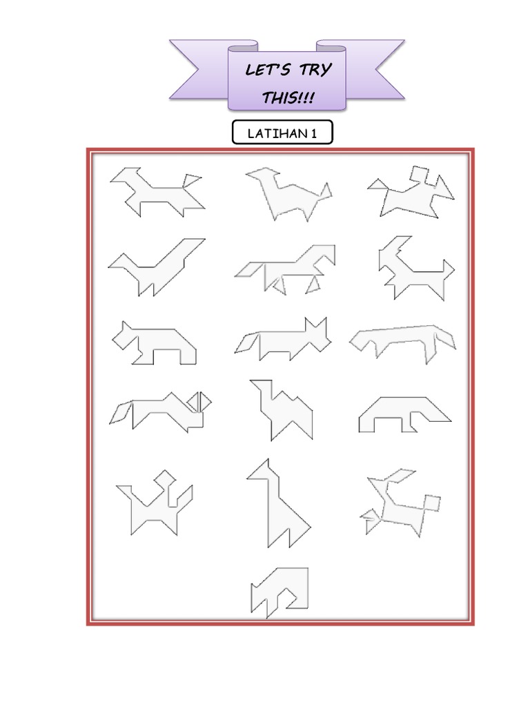 LATIHAN N Jawapan Tangram | PDF