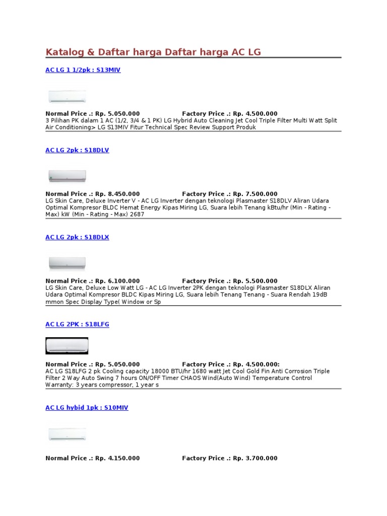 Lg Ac Compressor Price List informacionpublica.svet.gob.gt