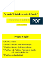 Segunda Aula de Farmacia Estabelecimento de Saúde 31102013