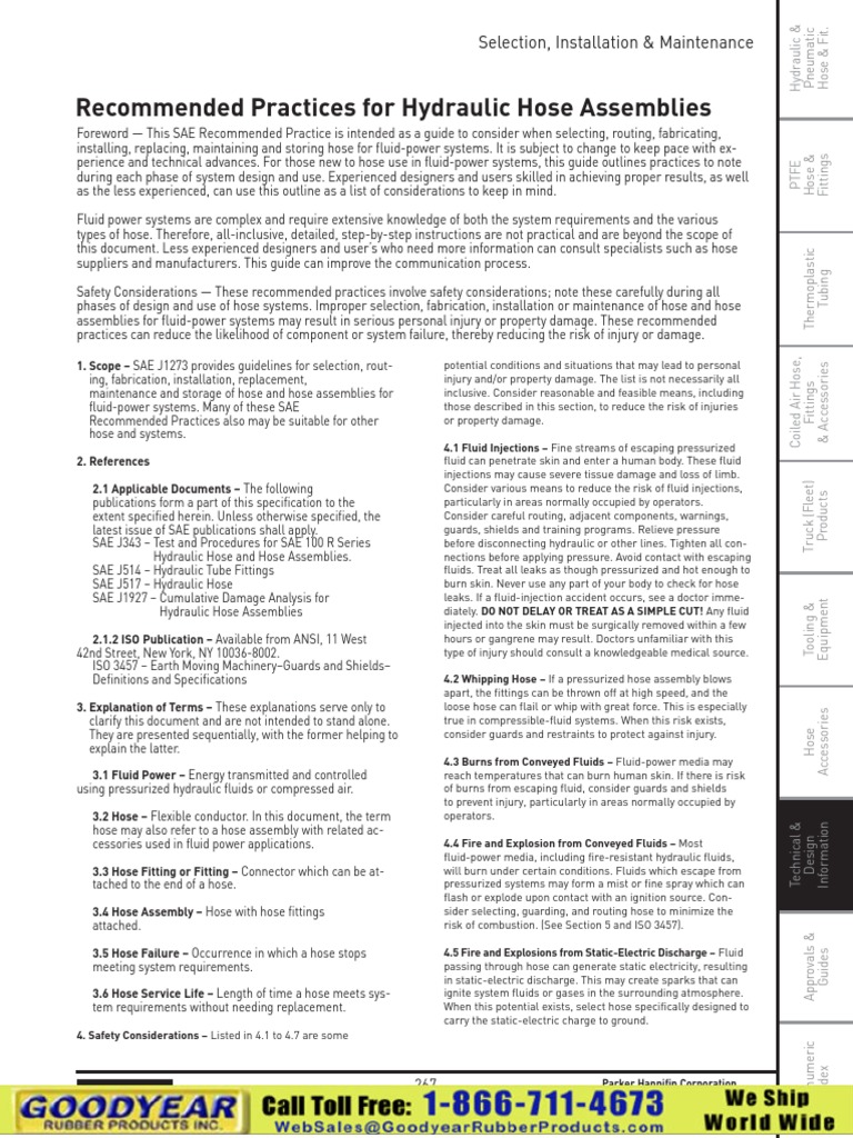 Sample Hydraulic Hose Assy Procedure PDF PDF Combustion Fires