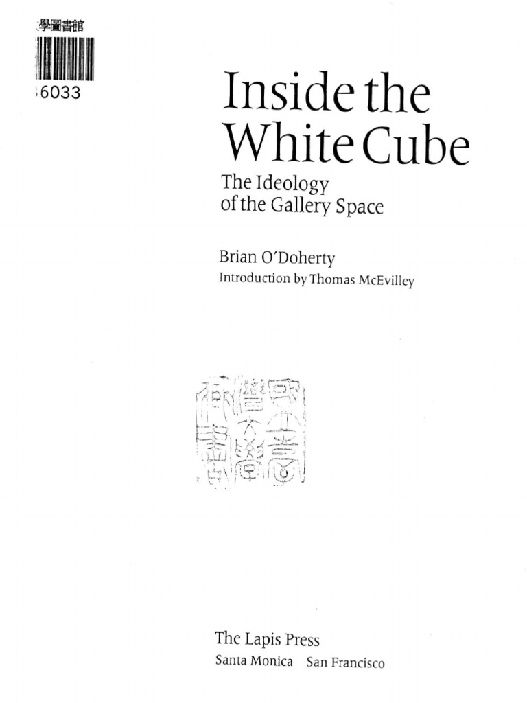 Inside the White Cube B O'Doherty.pdf Platonism Modernism