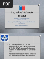 Ley Sobre Violencia Escolar