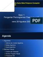 Sesi 1 Pengantar Pemgrograman Pascal Dan Io