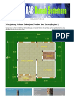 Pondasi Dan Beton - Panduan Menghitung Volume Pekerjaan Konstruksi Bangunan - Bagian 1