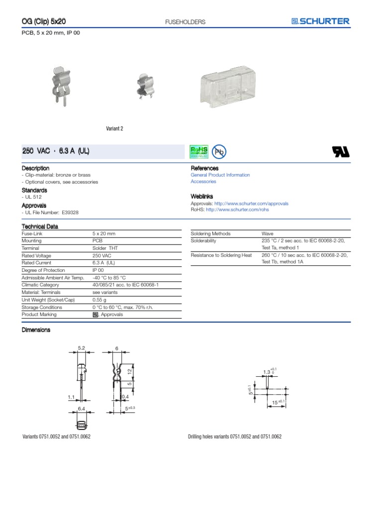 Fuse Clip | PDF | Printed Circuit Board | Soldering
